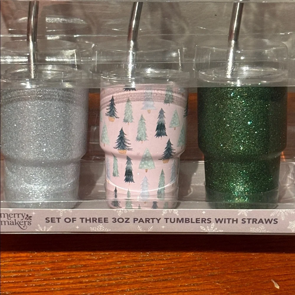Mini Holiday Tumblers Set of 3